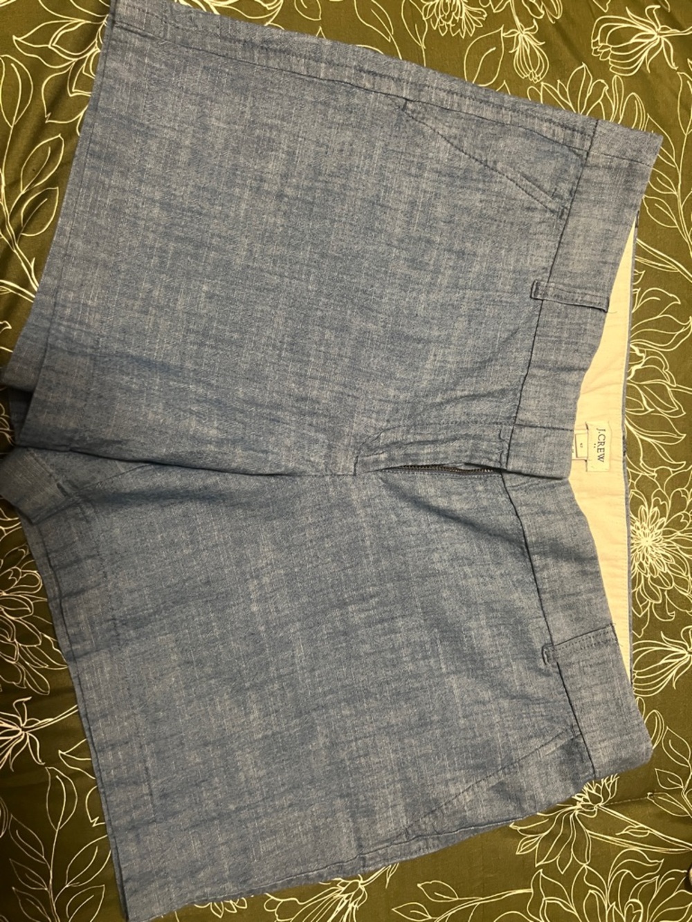 J. Crew Men’s Chambray-Light Blue Flat Front Shorts